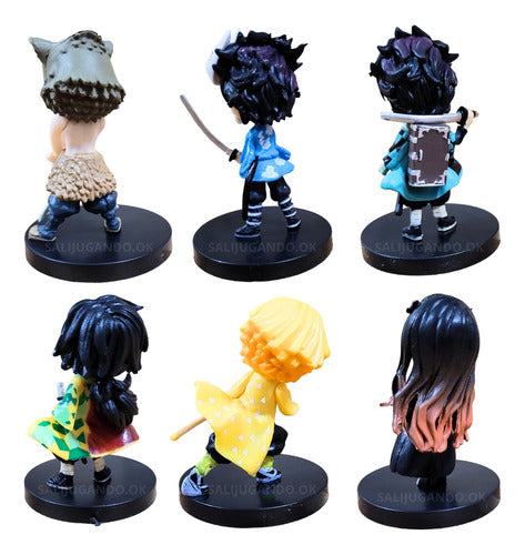 Demon Slayer: Kimetsu No Yaiba Action Figures Set of 6 1