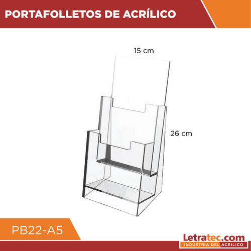 LETRATEC Portafolletos Múltiple Acrílico Pb22-a5 1