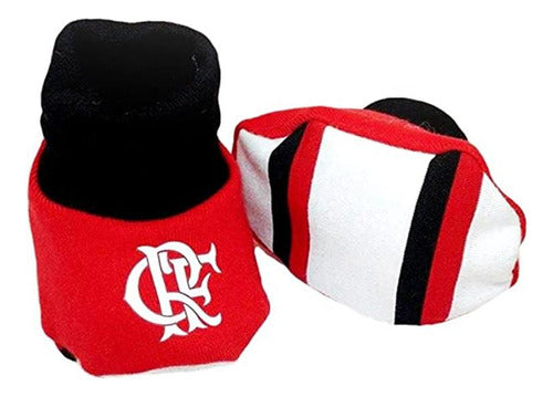 Meia Pantufa Bebê Flamengo Oficial 0