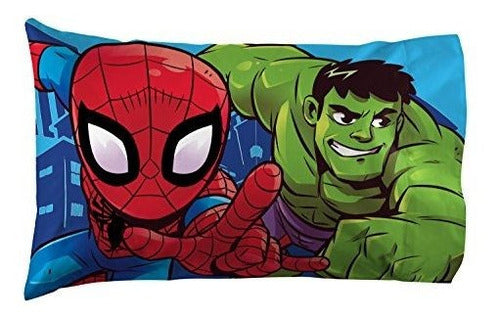 Jay Franco Marvel Heroes Friends 4 Piece Kids Bedding Set 3