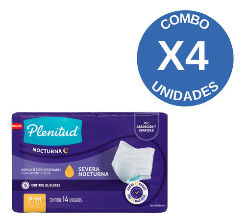 Plenitud Combo X4 Adult Nighttime Underwear P/M 14 Units 1