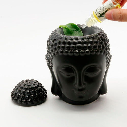 Iko Shop Buddha Head Ceramic Aromatherapy Oil Warmer - For Candle 4