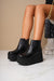 Becca Shoes Women's Platform Ankle Boot Tom Full 1