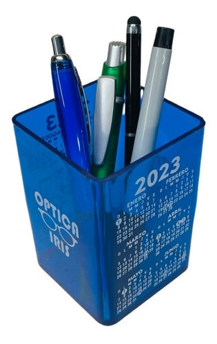 100 Colorful Pen Holders with Logo and 2019 Calendar 10