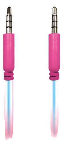 Dargons Gear Electroluminescent Audio Response Up to 3.5 Mm Auxiliary Cable - Pink 0