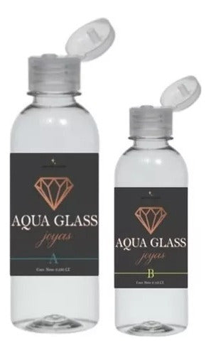 AquaGlass Liquid Glass Resin 375 Gr Emprendedores Aqua Joyas 0