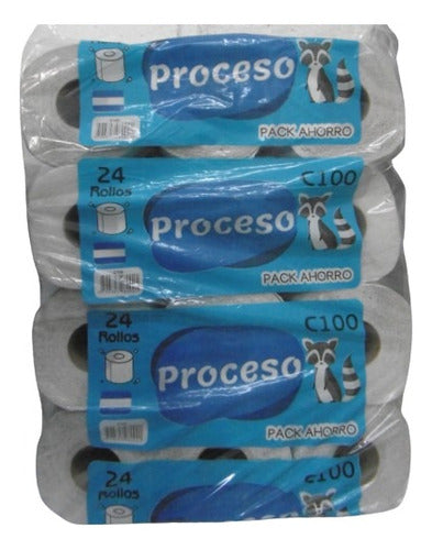 Proceso 8 Packs Toilet Paper 24 Units 80 Mts 0