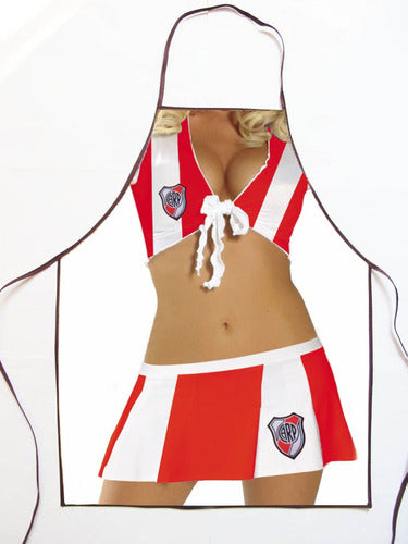 Estudiotremo Delantal Cocina Mujer Futbol River Sexy Erotico 50x65 0