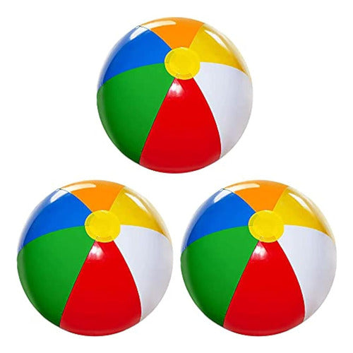 4E'S Novelty Inflatable Beach Balls - 20 Inches 0