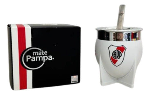 Mate Pampa XL River Plate + Thermal Straw + Premium Packaging 0
