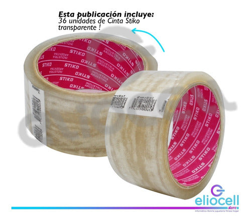 Stiko Cinta De Embalar Embalaje Trasparente 48mm X 50 Metros 1