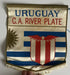 Antiguo Banderín Uruguay C A River Plate Tela Fútbol, Bb1 0