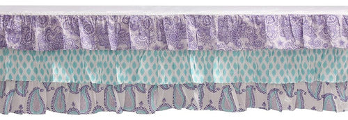 Bacati  Paisley Floral 100% Algodón De Percal Cunacama Infan 1