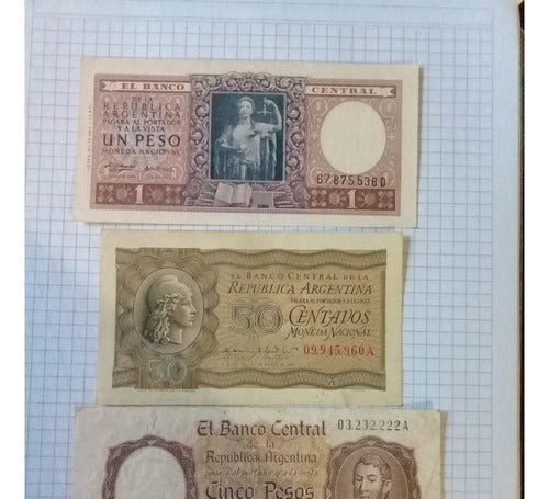 Billetes De Argentina Antiguos Lote X 3 0