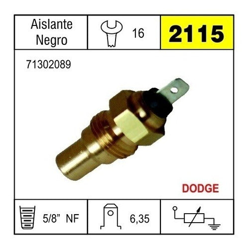 Bulbo Sensor Temperatura Dodge 1500 1.8 Hasta 1978 Schinca 1