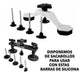 Kit 5 Barras Silicona Negra Sacabollos 27cm - Electroimporta 1