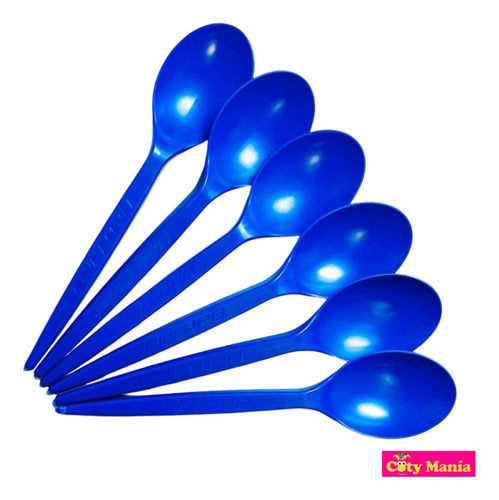 BanPlast Cuchara Sundae Azul X 50 Unidades 1