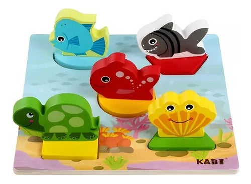 Generic Wooden Puzzle Set, 5 Pieces 1