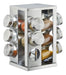 D+M Bazar Rotating Spice Rack 12 Stainless Steel Square 0