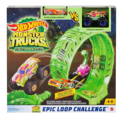 Hot Wheels - Monster Trucks Brilla En La Oscuridad - Hbn02 5