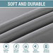 H.Versailtex - Blackout Curtains with Thermal Insulation and Eyelets, Winter Curtains, 1 Panel, 63 Inches Long, Dove Gray 3