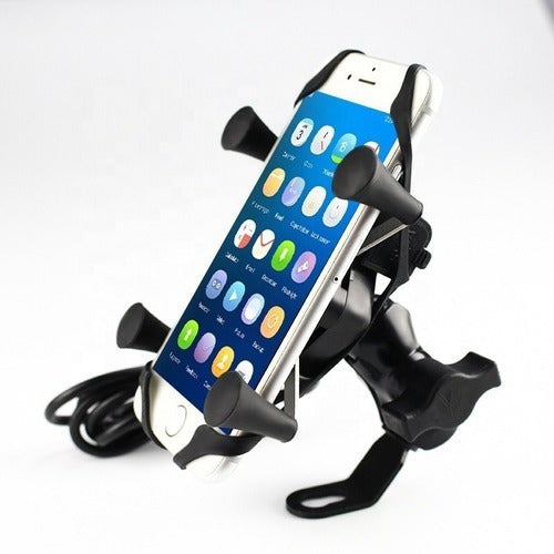 Cargador Soporte Celular Moto  5v 2a Salida Usb 1