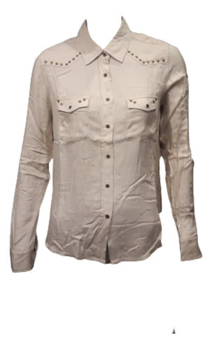 Wrangler Issa Shirt Champaigne With Studs 0