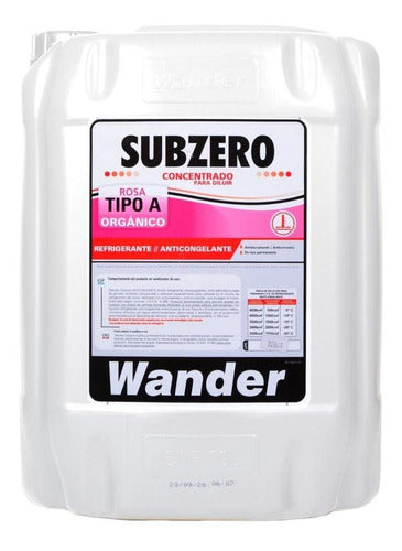 Wander Refrigerant/Antifreeze Concentrate Pink Bucket X 20 Lts 0