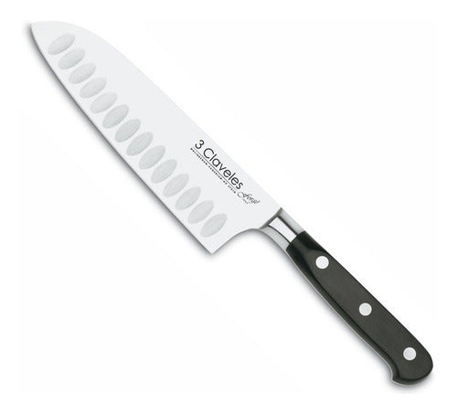 3 Claveles Santoku Knife 170 Mm Forge Stainless Steel 0