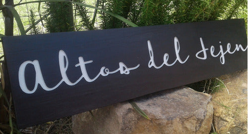 DeArtesanos Carved Sign for Outdoor Homes, Businesses, Logos 4