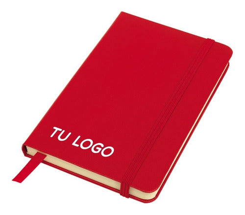 PrintMe 10 A5 Ruled Notebooks Moleskine Type with Full-Color Logo 7