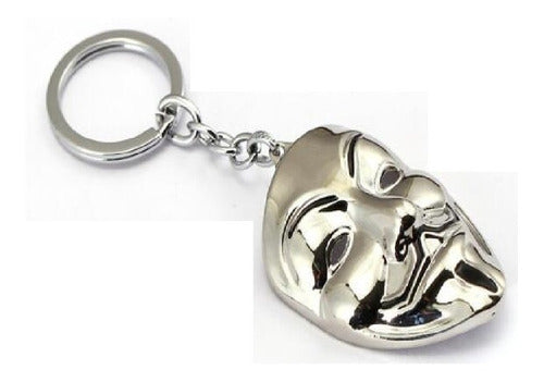 Metal Vendetta Mask Keychain (No. 2) 0