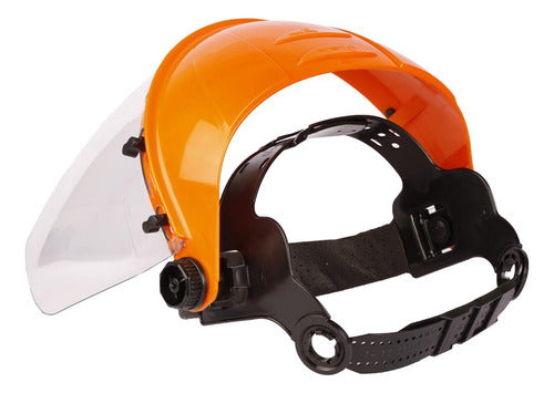 Flat Transparent Face Shield with Standard Harness Support 2