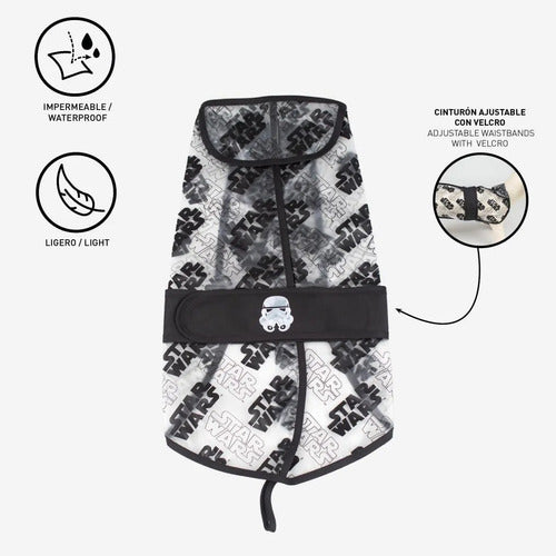 Piloto Para Perro Impermeable Ajustable Star Wars Talle S 2