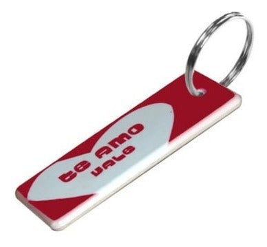 Polymer Sublimatable Keychains - 20 Rectangular Packs 6