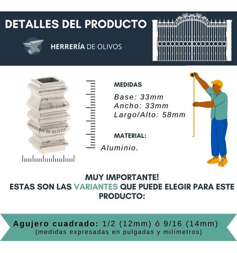 Herrería de Olivos Intermediate Iron Grate Fixture (10 Units) C.10586 1