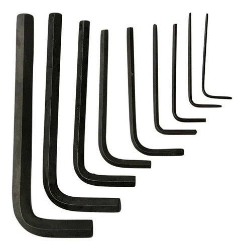 Extrapol Allen Wrench Set X 9 390 Ind: Argenti 1