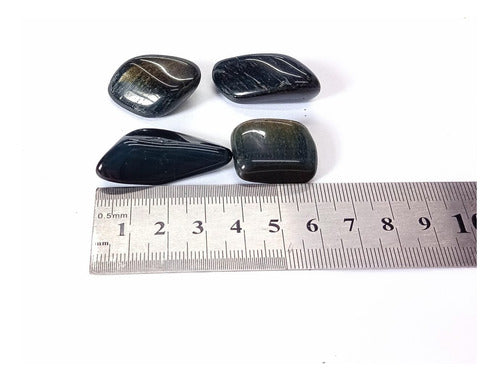 Hawk Eye Tumbled Stone - Ixtlan Minerals 3
