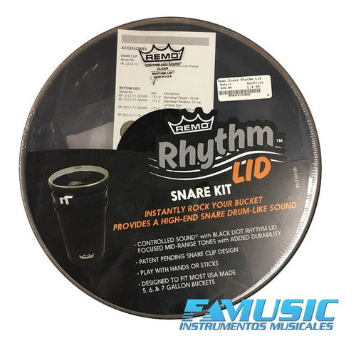 Remo Usa Snare Parche Preafinado Tacho Pintura Liq# Prm 4