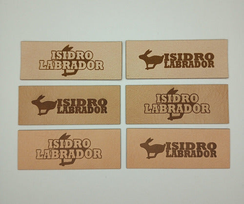 Custom Laser-Engraved Eco-Leather Labels 0