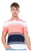 Men's Premium Imported Striped Cotton Polo Shirt in Special Sizes 35