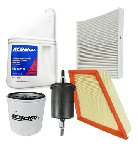 ACDelco Oil + Filters Kit for Volkswagen Trend Voyage Fox Suran 1.6 8v 0