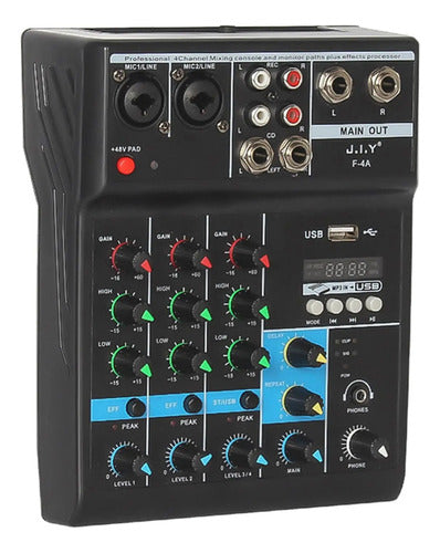 Franca Digital Sound Mixer Console with 4 Bluetooth Channels 1