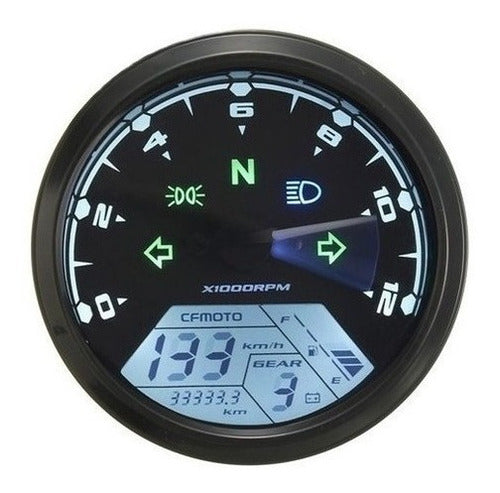Universal Digital Motorcycle Speedometer Cafe Racer 12000rpm 1