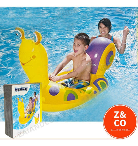 Inflatable Snail Boat Float with Strong Grip for Kids Pool Fun 10
