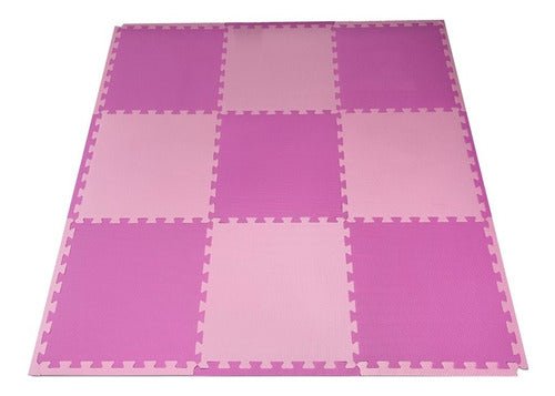 Kit 18 Tapetes Tatames Eva Bebe Infantil 50x50x1cm (menina) 0