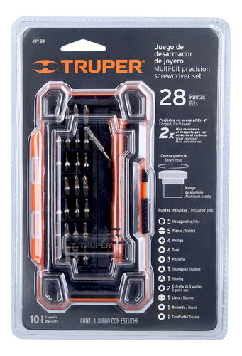 Truper JOY-29 28 Interchangeable Precision Screwdriver Set 1