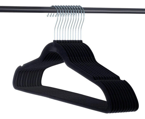 Slim Velvet Non-Slip Hangers Set of 5 5