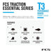 Fcs T-3 Traction Pad - Black/blue 3