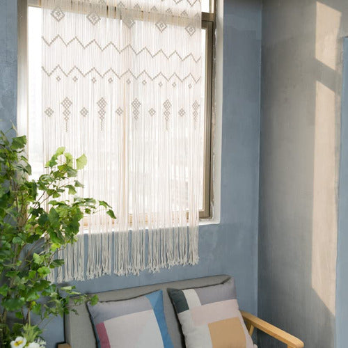 Osunnus Bohemia Macramé Curtain for Window, Divi Curtain 2